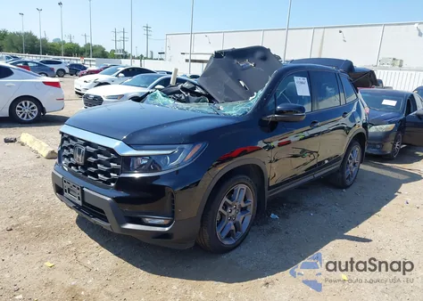 2022 Honda Passport Awd Ex-L from USA, damaged, VIN 5FNYF8H56NB026319